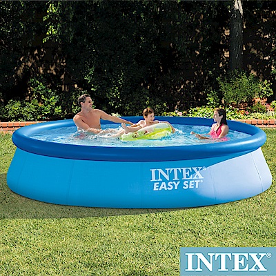 INTEX 簡易裝EASY SET大型游泳池-附濾水泵(5621L)(28131)
