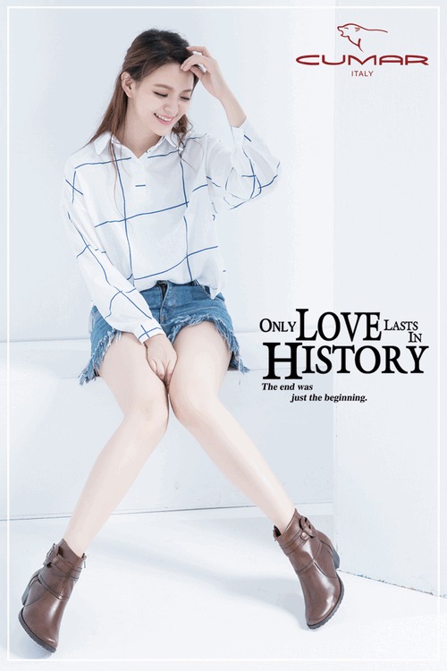 CUMAR自信魅力 經典皮帶裝飾真皮短靴-咖啡