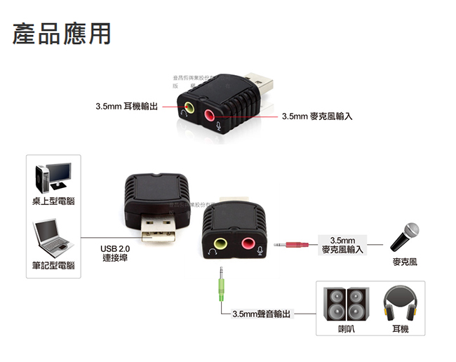 Uptech SA121 USB 2.0音效卡