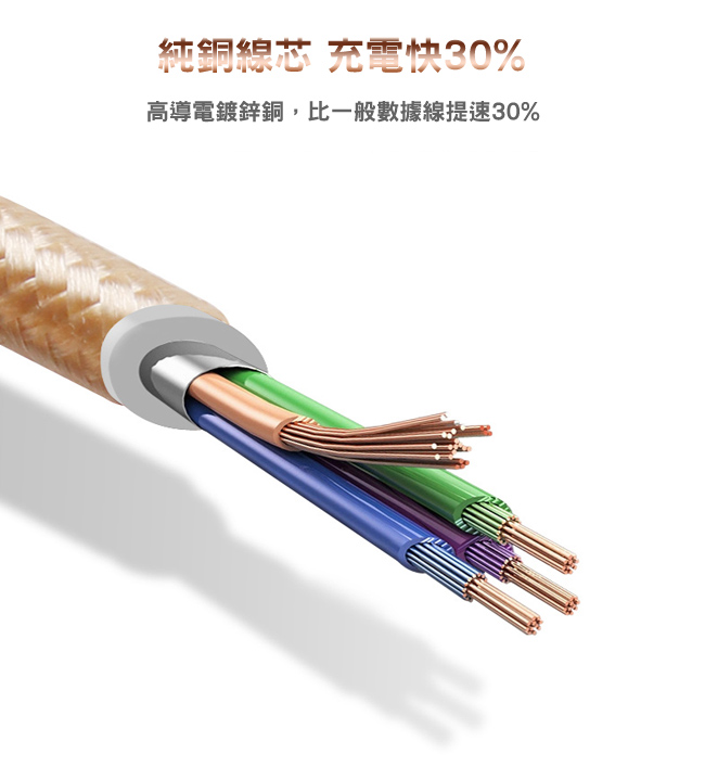 USB 3.1 Type-C 編織充電傳輸線