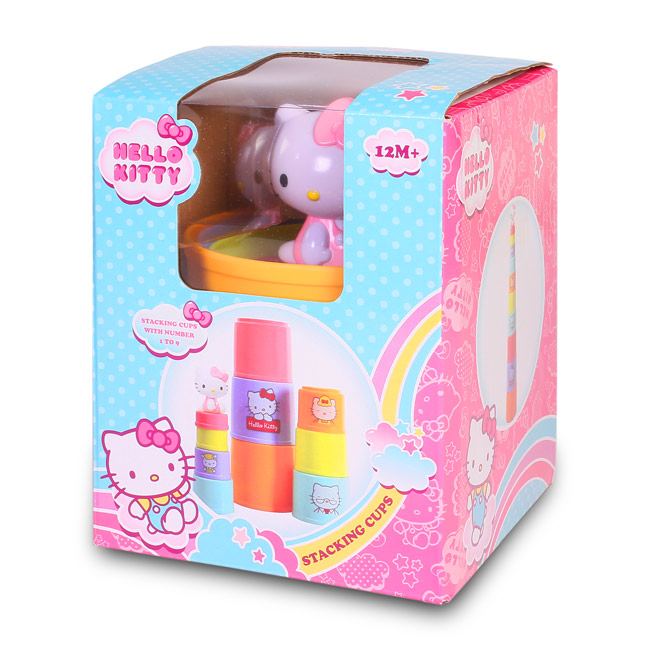 Hello Kitty 彩虹杯子疊疊樂