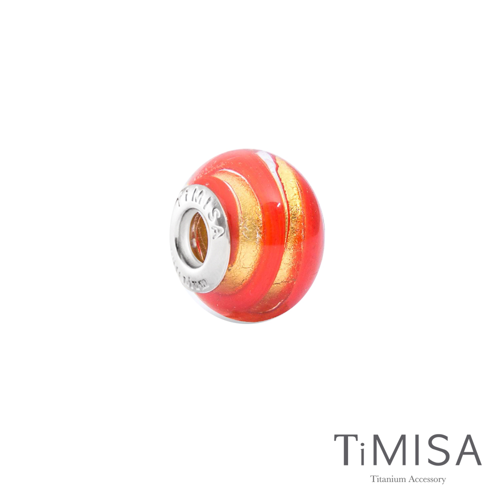 TiMISA 法式低喃(11mm)純鈦琉璃 墜飾串珠