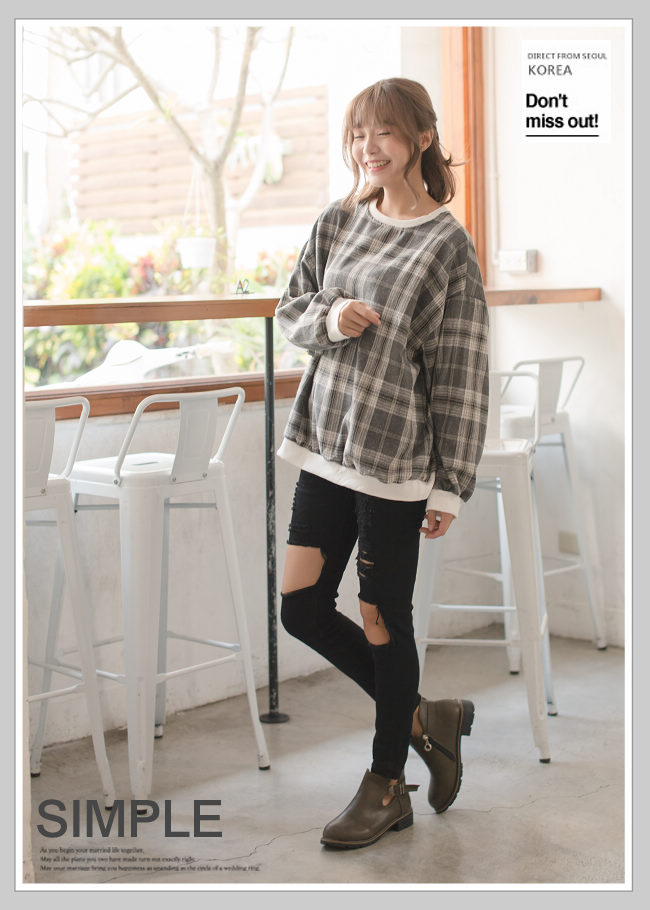 River&Moon短靴-首爾時尚皮帶扣側簍空微尖頭粗跟短靴-時髦綠