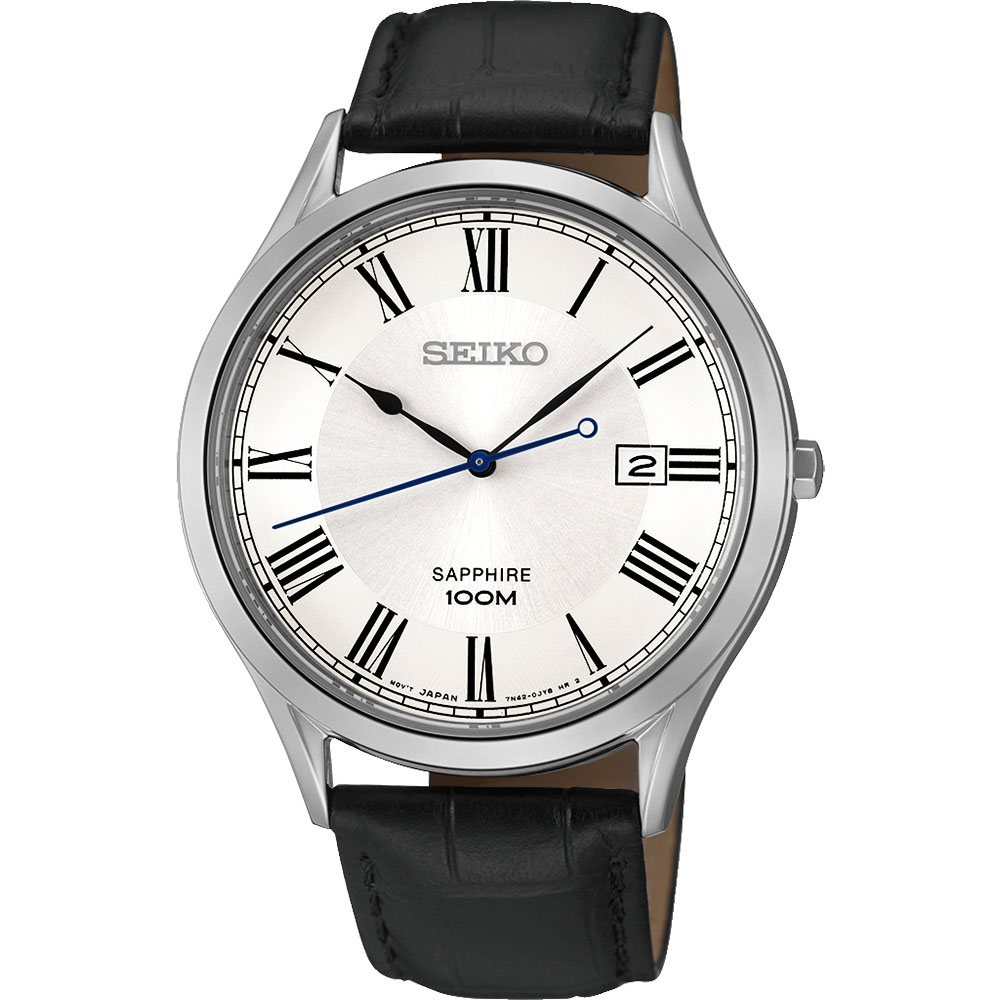 SEIKO 復刻玩家藍寶石水晶腕錶(SGEG97P2)-銀/40mm