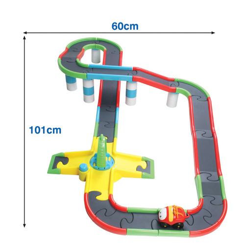 Mega Circuit DIY組裝益智立體電動軌道組 附1台小車