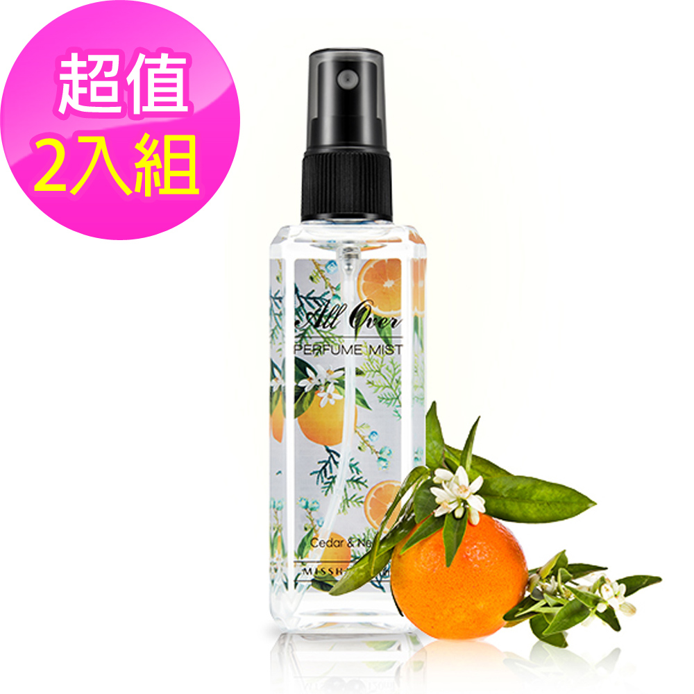 韓國MISSHA 身體香氛噴霧120ml-雪松&橙花 (2入)