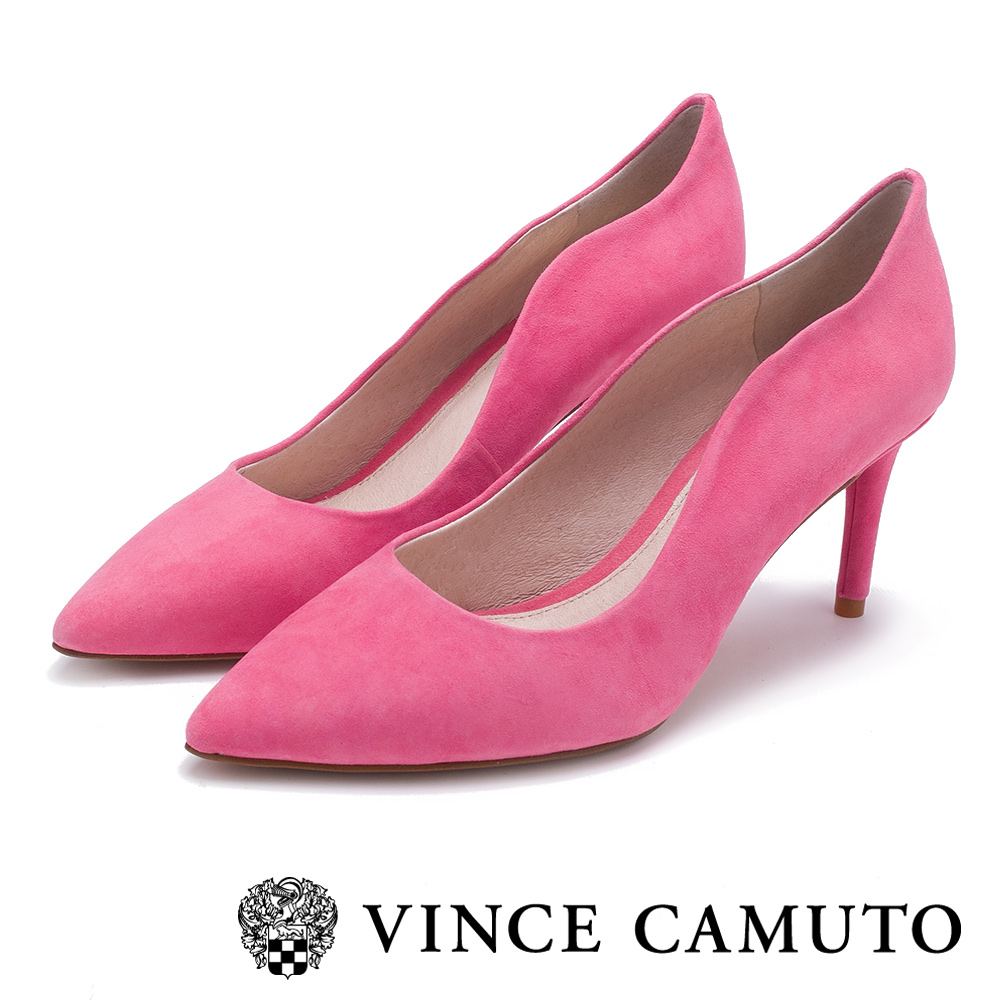 Vince Camuto 曲線素面性感高跟鞋-粉色