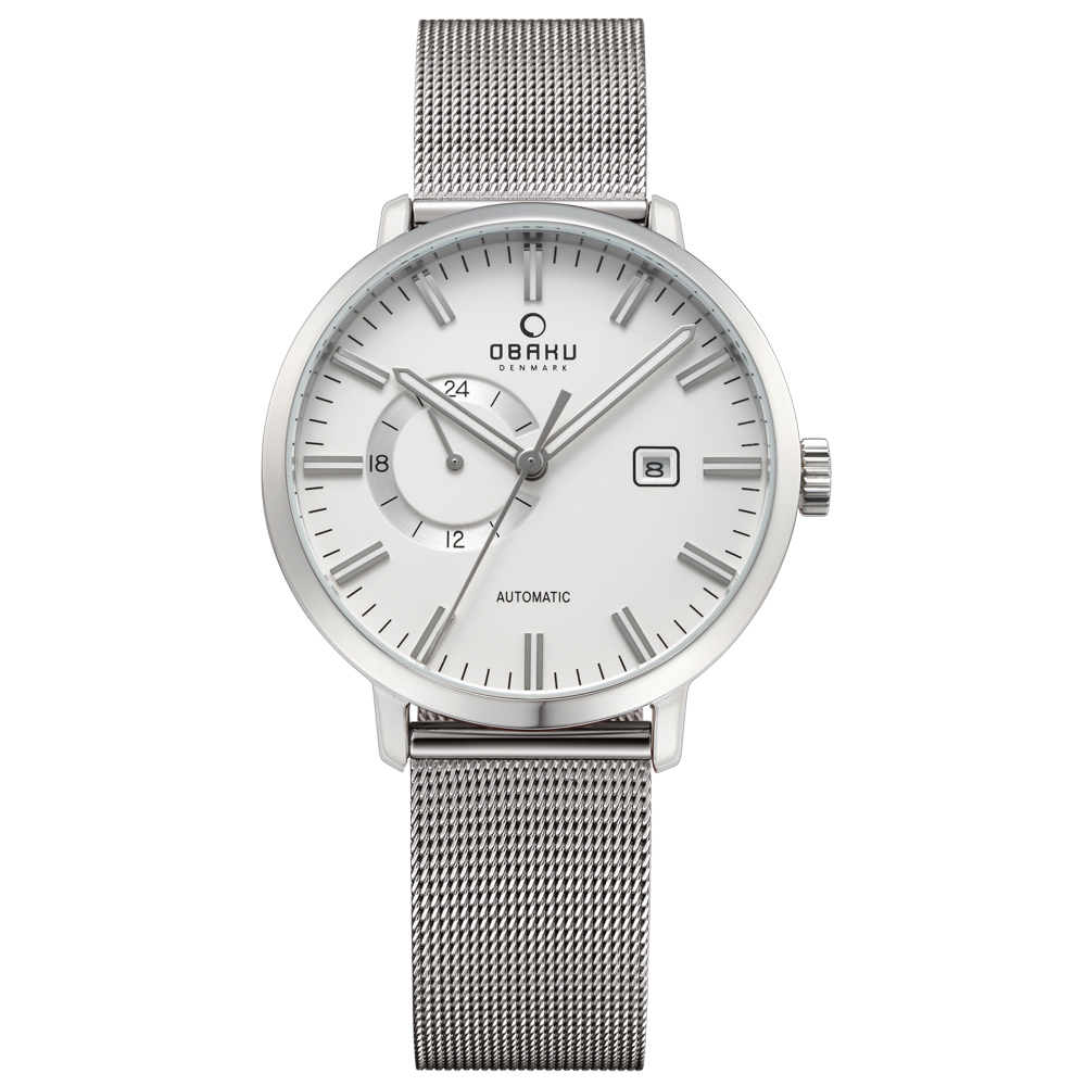 OBAKU 單眼羅伯機械米蘭腕錶-V210GTCIMC/45mm