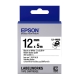 EPSON C53S654436 LK-4WBQ燙印系列白底黑字標籤帶(寬度12mm) product thumbnail 1