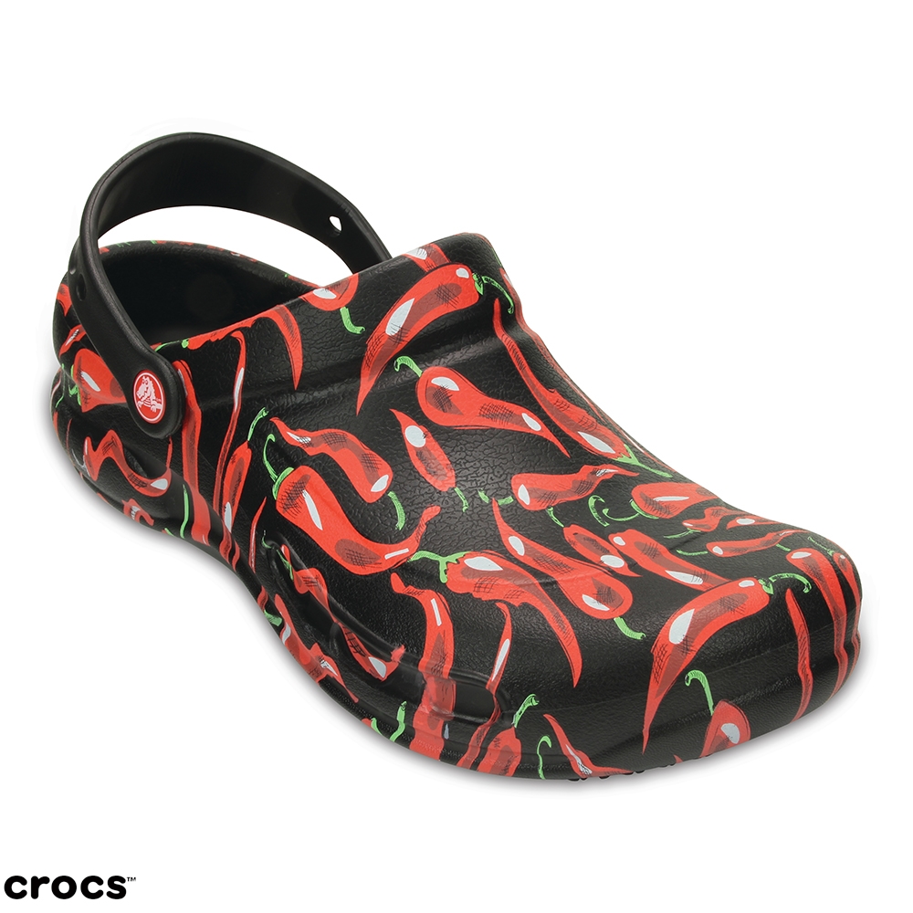 Crocs 卡駱馳 (中性鞋) 辣椒紋廚師鞋 204283-001