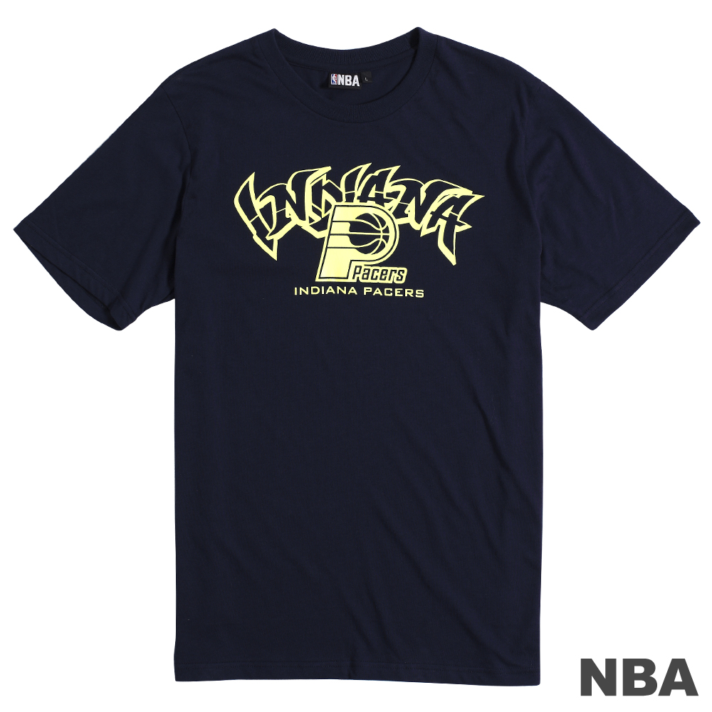 NBA-印第安那溜馬隊撞色百搭流行款T恤-深藍(男)