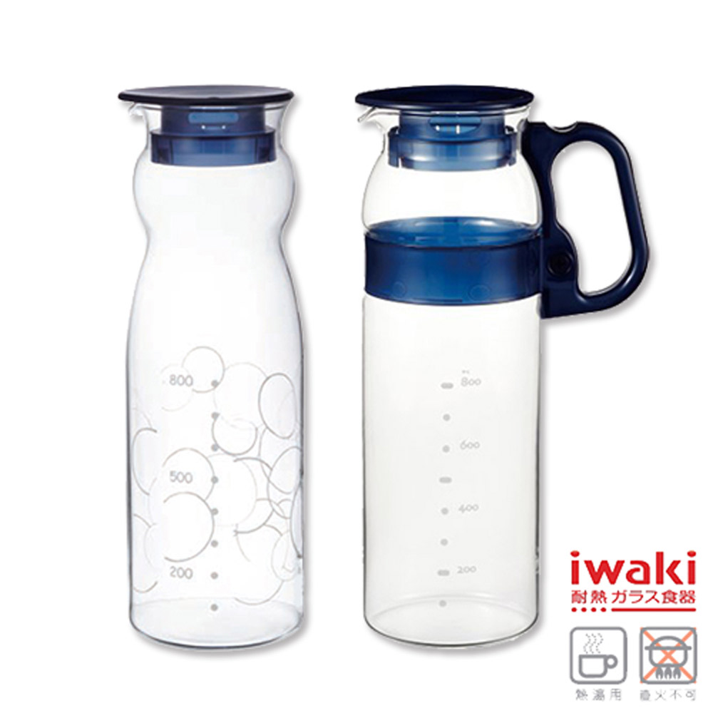 【iwaki】耐熱冷水壺1.3L超值2入組