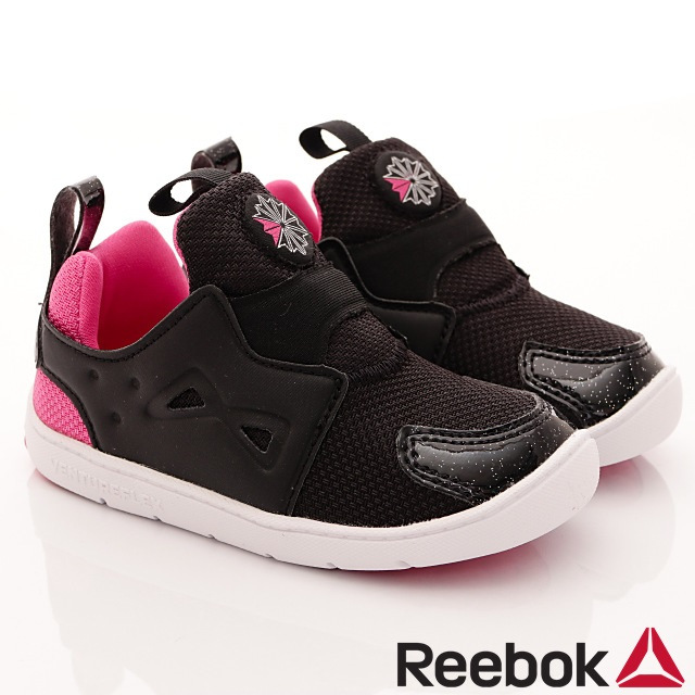 Reebok頂級童鞋 休閒學步鞋 SI472 黑桃 (寶寶段)T#14cm