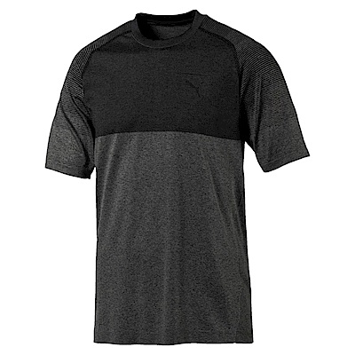 PUMA-男性流行系列EvoKNIT Pace短袖T恤-石頭灰-歐規