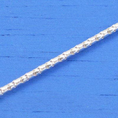 維克維娜 16吋純銀節紋蛇鍊。義大利925純銀單鍊
