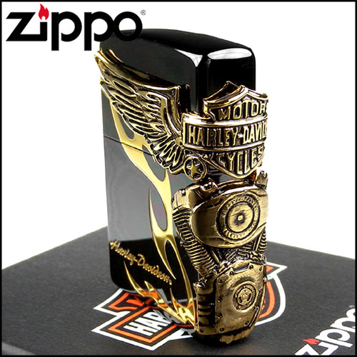 【ZIPPO】日系~Harley-Davidson-哈雷-離子噴鍍表面加工打火機-金