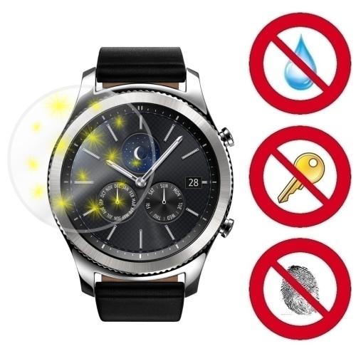 D&A Samsung Gear S3 手錶專用玻璃奈米5H 螢幕保護貼(超值2入)