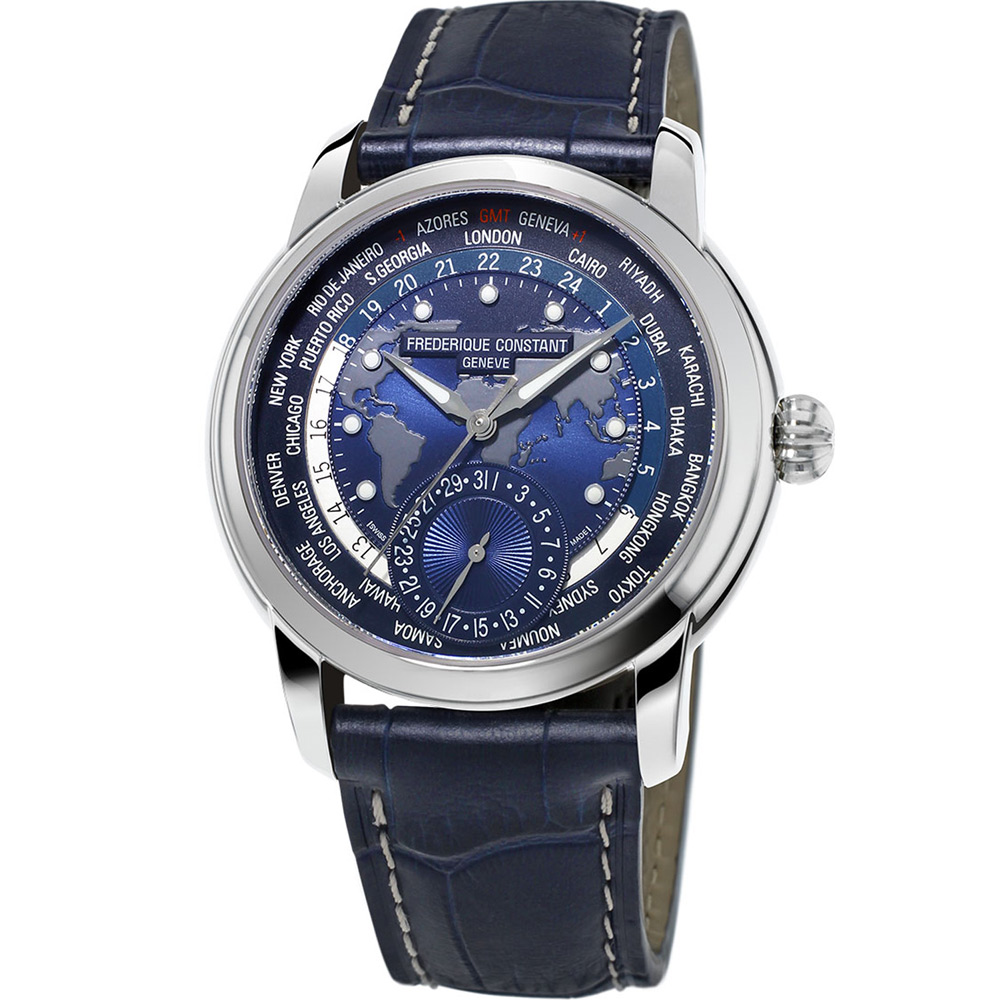 康斯登 CONSTANT Manufacture系列WORLDTIMER腕錶 -藍色