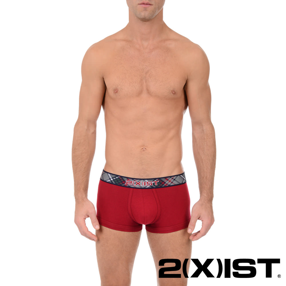 2(X)IST 英倫系列Tartan 低腰四角褲(紅)