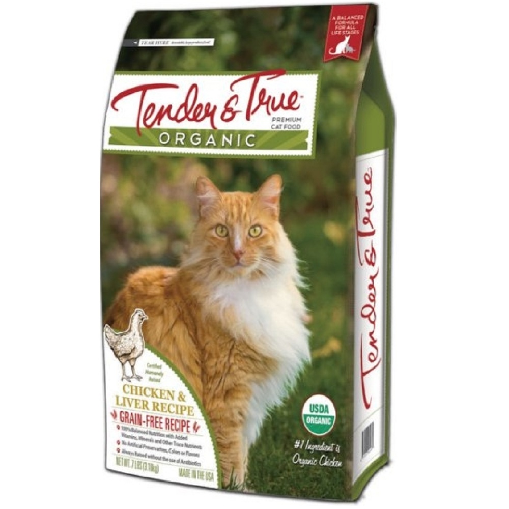 美國Tender&True 真綠鮮薈《無穀全貓-有機雞肉與雞肝配方》3磅