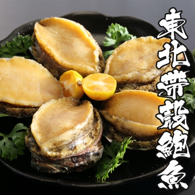 海鮮王 東北帶殼鮮鮑魚*4包組(240g±10%/包)(6顆/包)