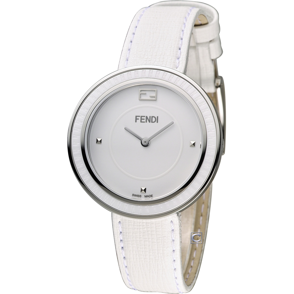 FENDI MY WAY 輕盈美學時尚腕錶-白/36mm