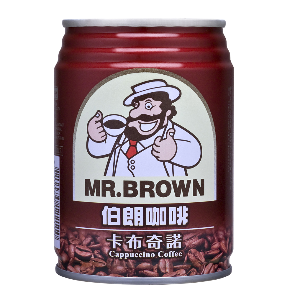 金車《MR.BROWN》伯朗卡布奇諾咖啡  (240ml X 12罐)