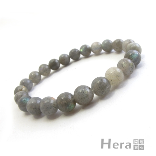 Hera頂級淨透藍光月光石手珠(8mm)
