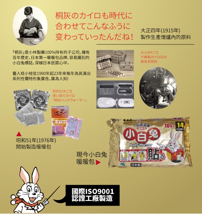 日本小林製藥小白兔暖暖包-貼式30入(快速到貨)