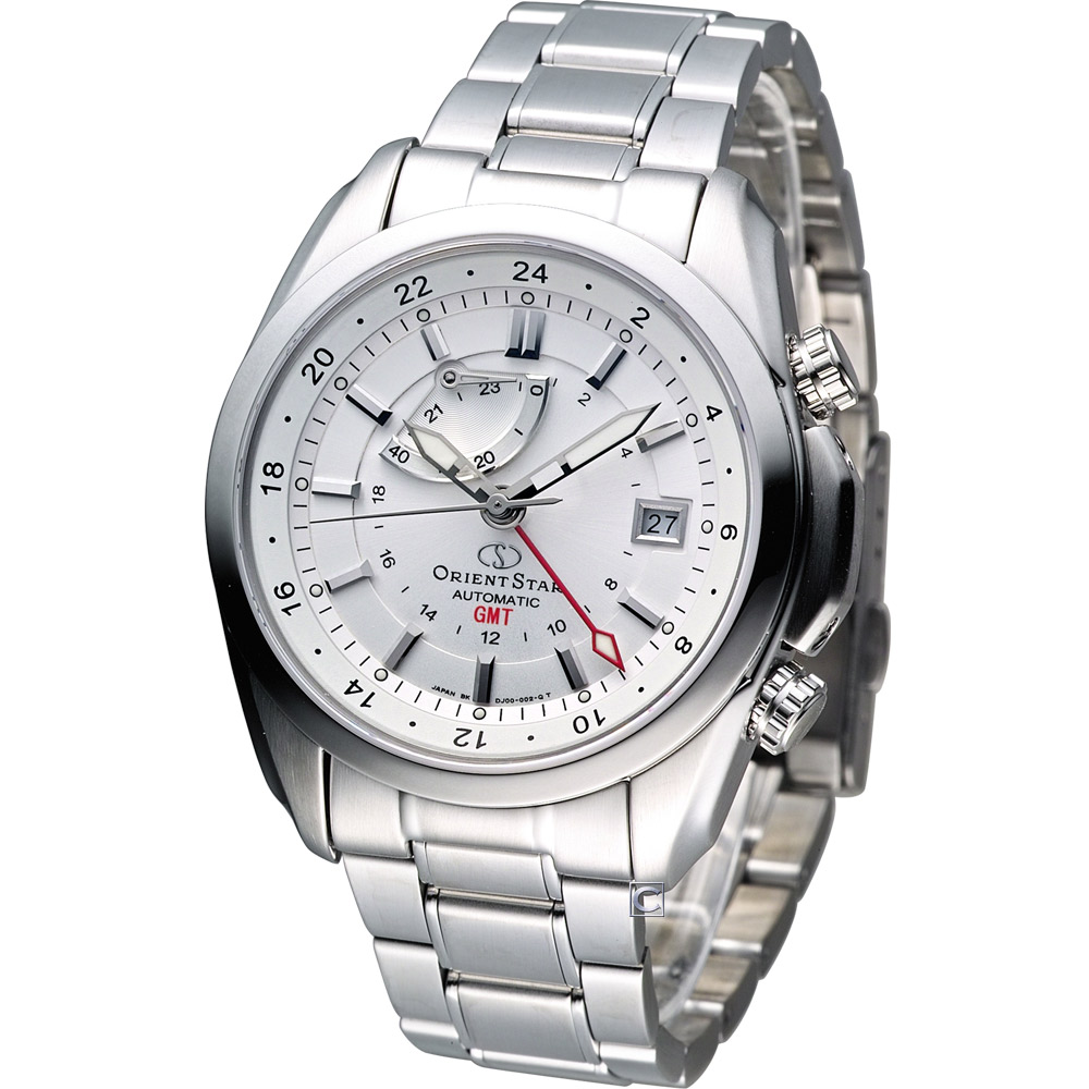 Orient Star GMT 動力存儲機械腕錶-白/41mm