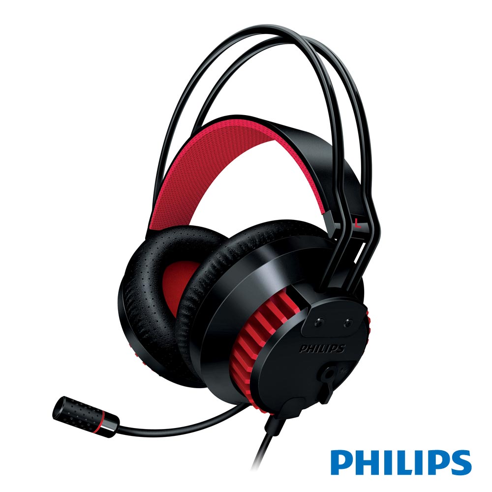 Philips SHG8000 輕量式重低音電競耳機麥克風