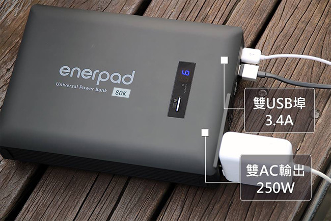 enerpad 攜帶式直流電/交流電行動電源 AC80K