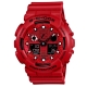 G-SHOCK 搶眼跳色重型機械感Man抗磁運動錶-紅x黑/52mm product thumbnail 1