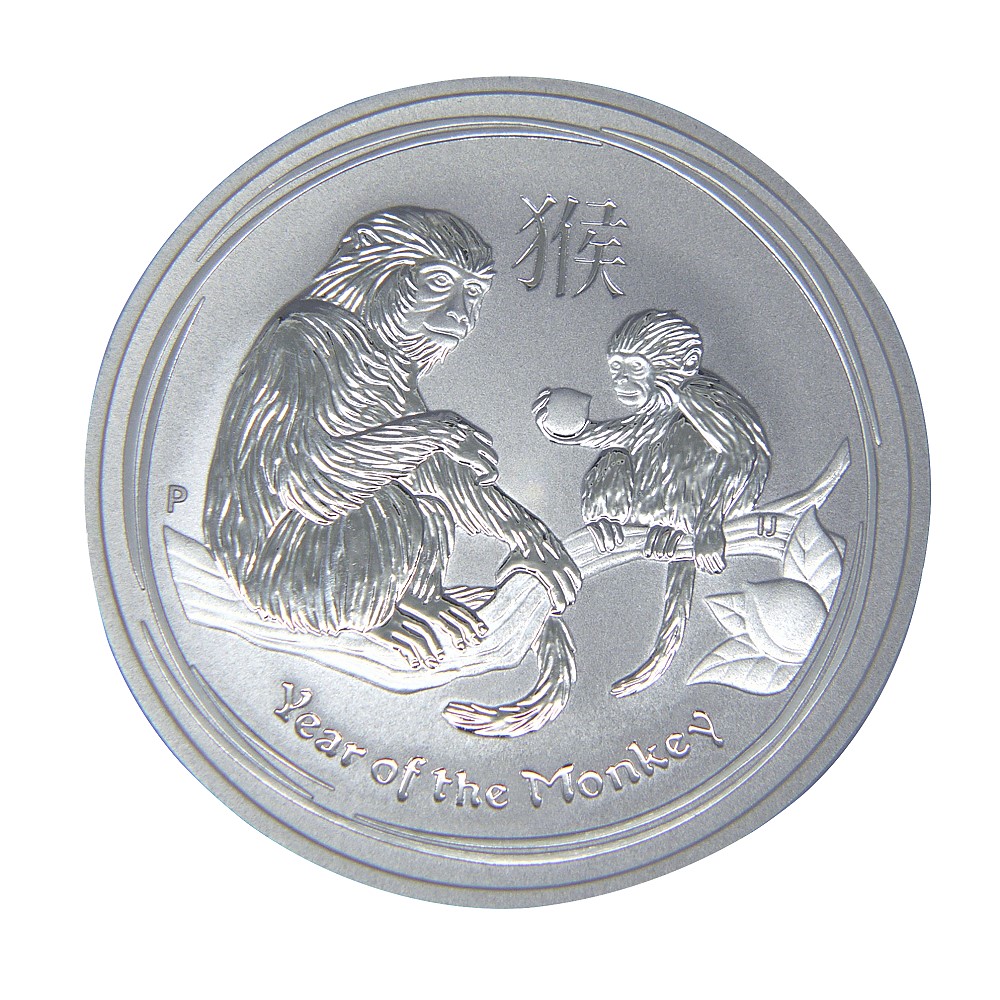 澳洲生肖紀念幣-澳洲2016猴年生肖銀幣(1盎司)