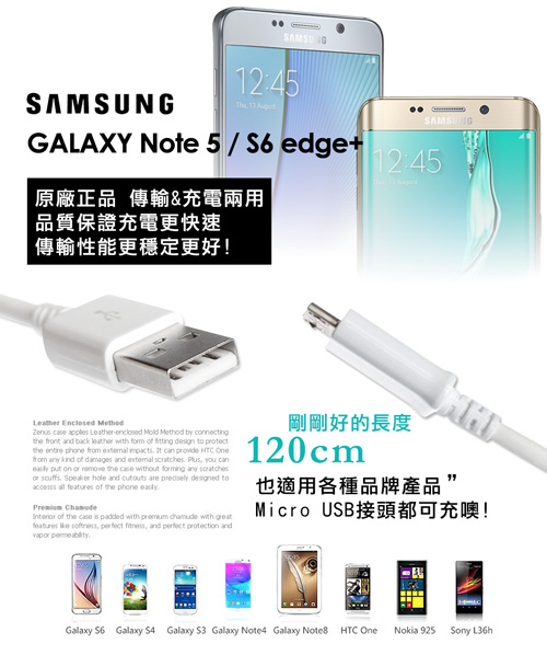 三星 GALAXY Note 5 / S6 edge+ 原廠快速旅充 充電組(平行輸入)