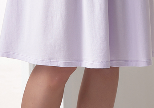 羅絲美睡衣 - 保養系列長袖洋裝睡衣(淺紫色)