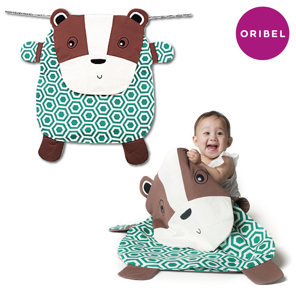 新加坡ORIBEL PERIPOP多功能寶寶毯 玩偶毯-小灰熊