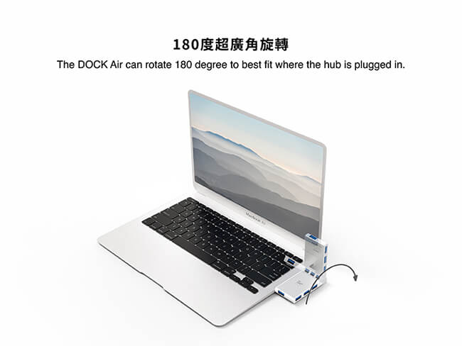 The DOCK Air-Rotatable USB 3.1 HUB