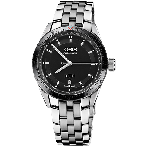 Oris Artix GT Day-Date 單向轉圈機械腕錶-黑/42mm