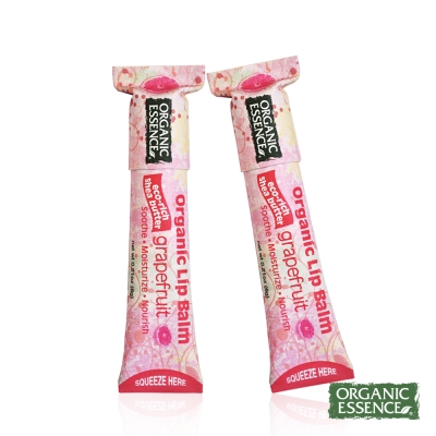 Organic Essence美國有機 護唇膏裸裝2入組-元氣葡萄柚
