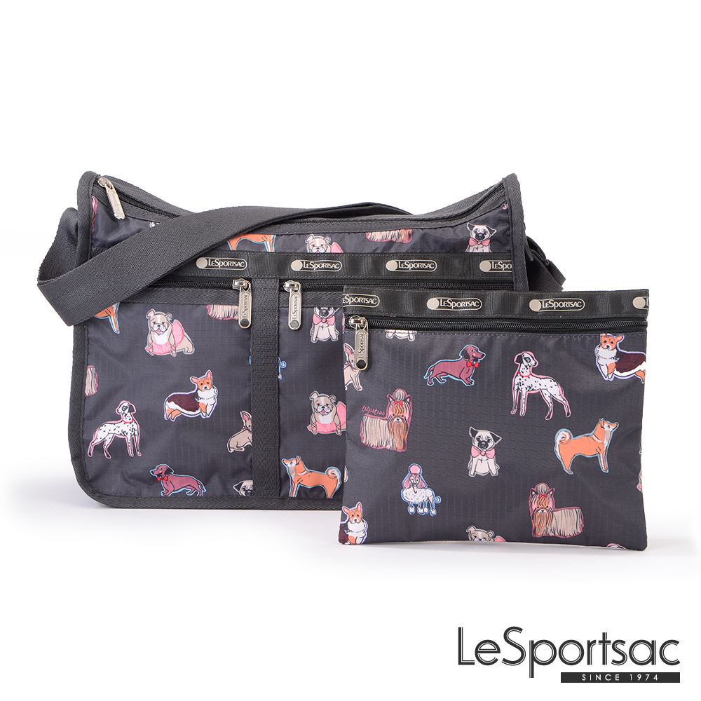 LeSportsac - Standard雙口袋A4大書包-附化妝包 (寵物當家)