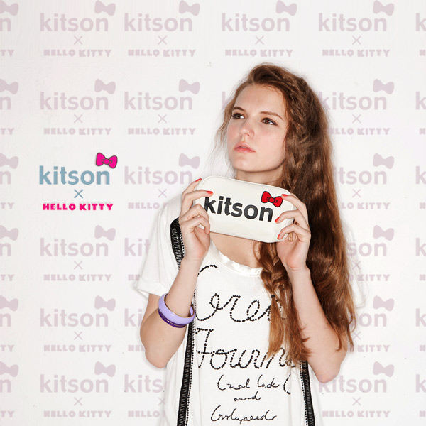 kitson x Ribbon Hello Kitty Pouch (豹紋)