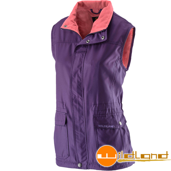 Wildland 荒野 0A22703-79深紫色 女 防風時尚保暖背心