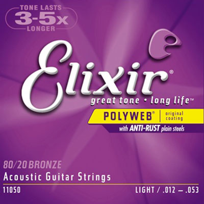 Elixir EXXF-11050 Polyweb 民謠吉他套弦