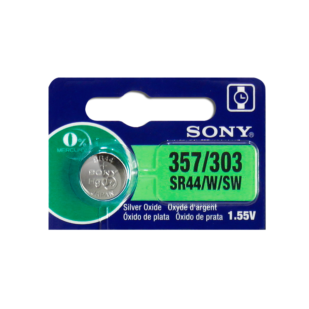 SONY 高品質 SR44 鈕扣電池 1.55V SR44SW/357/303 (5入)