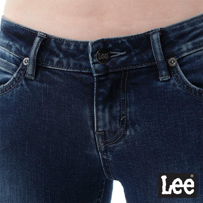 Lee 牛仔褲 402超低腰緊身窄管牛仔褲- 女款-藍