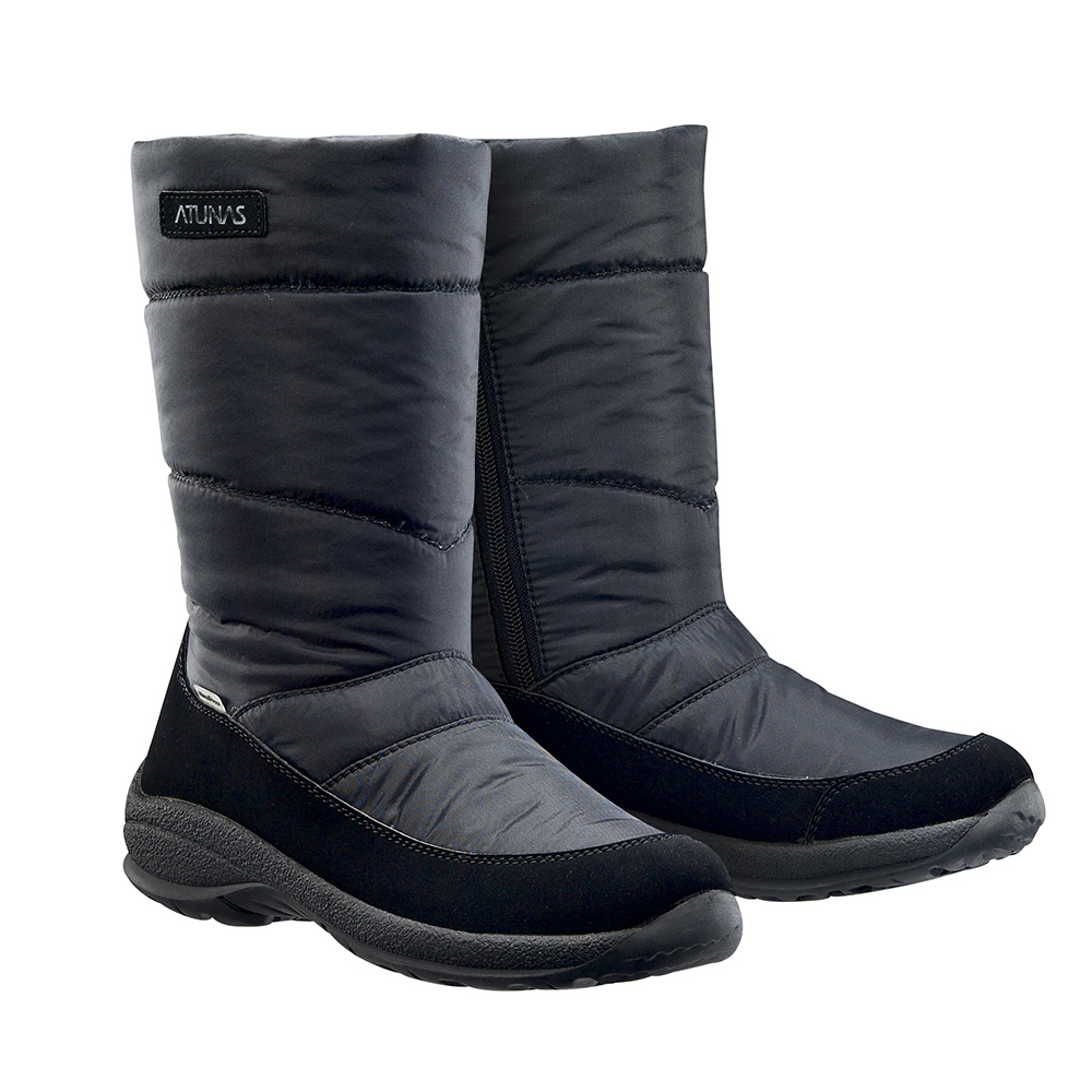 【ATUNAS 歐都納】女款中筒保暖雪靴 GC-1608 黑