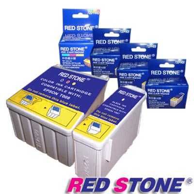 RED STONE for EPSON T007+T008墨水匣(3黑1彩)