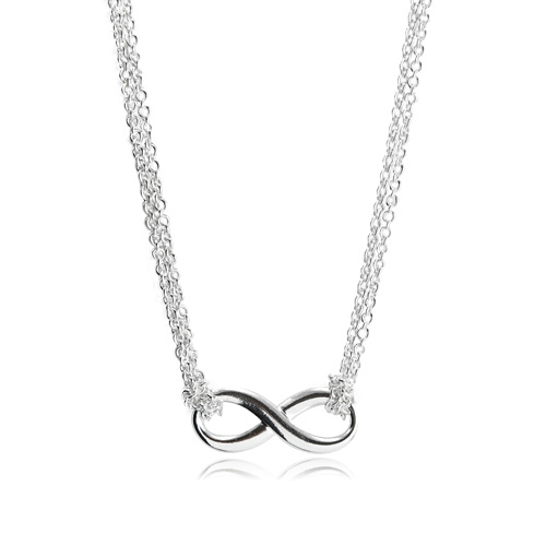 Tiffany&Co. Tiffany Infinity 經典永恆無限雙鍊純銀項鍊