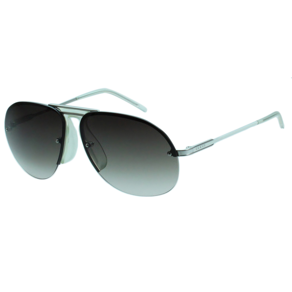 GUCCI-時尚太陽眼鏡(黑色＋透明鼻墊)